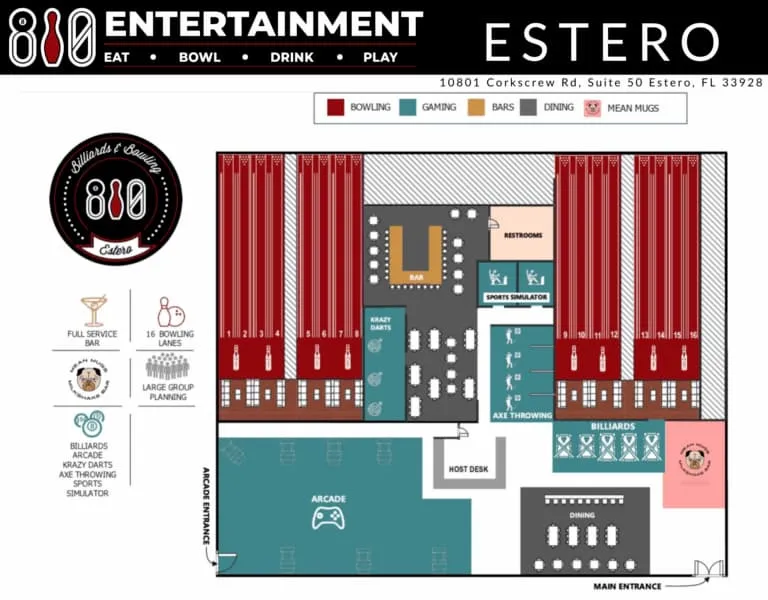 810 Entertainment Estero floor plan