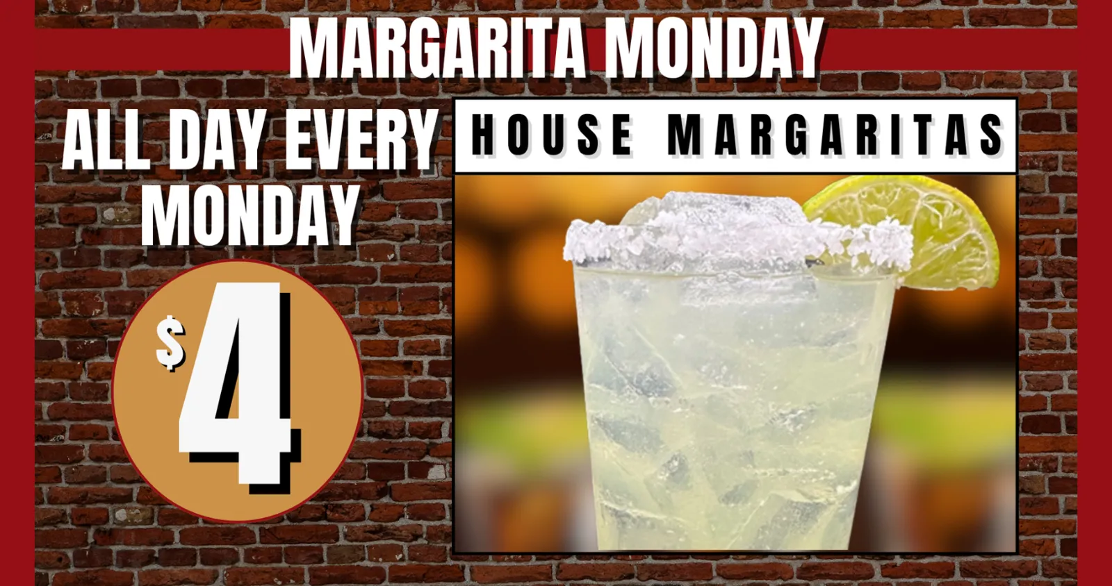 $4 House Margaritas
